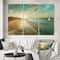 Designart - Coastal Pastel Horizon - Beach Canvas Art